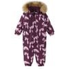 Baby Lappi Reimatec Waterproof Hooded Winter Overall Snowsuit, Deep Purple - Snowsuits - 1 - thumbnail