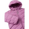 Kupponen Coffee Bean Hooded Puffer Down Jacket, Mauve Pink - Parkas - 4