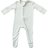 Zip Footie, Fog Grey - Footie Pajamas - 1 - thumbnail