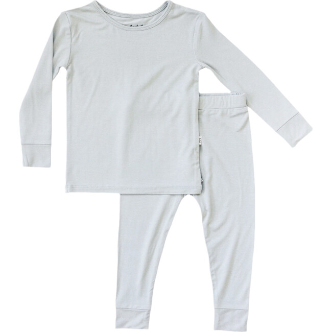 Two-Piece Pajamas Set, Fog Grey - Pajamas - 1