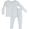 Two-Piece Pajamas Set, Fog Grey - Pajamas - 1 - thumbnail