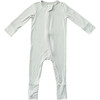 Convertible Zip Footie, Fog Grey - Footie Pajamas - 1 - thumbnail