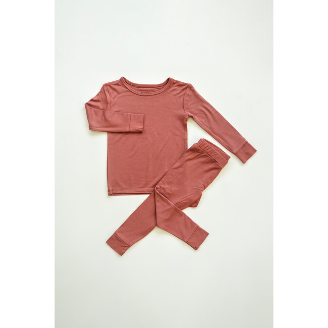 Two-Piece Pajamas Set, Sailing Red - Pajamas - 3