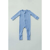 Convertible Zip Footie, Hydrangea Blue - Footie Pajamas - 3