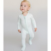 Convertible Zip Footie, Coastal Sage - Footie Pajamas - 2