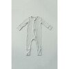 Convertible Zip Footie, Fog Grey - Footie Pajamas - 3