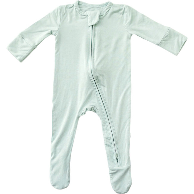 Zip Footie, Coastal Sage - Footie Pajamas - 1