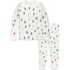 Primary x Maisonette Kids Organic PJ Set, Ivory Winter Wonderland - Pajamas - 1 - thumbnail