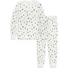 Primary x Masionette Grown-Ups Organic PJ Set, Ivory Winter Wonderland - Pajamas - 1 - thumbnail