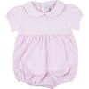 Striped Classic Bubble, Pink - Rompers - 1 - thumbnail