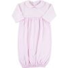 Striped Classic Gown, Pink - Nightgowns - 1 - thumbnail