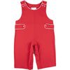 Long Overalls, Red - Rompers - 1 - thumbnail