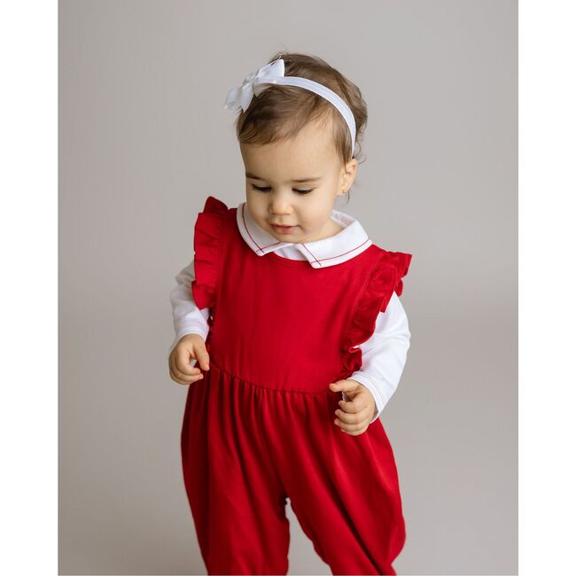 Girls Longall, Red - Onesies - 3