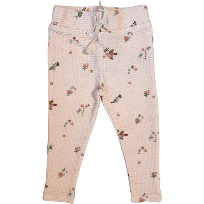 Organic Cotton Waffle Legging, Birds