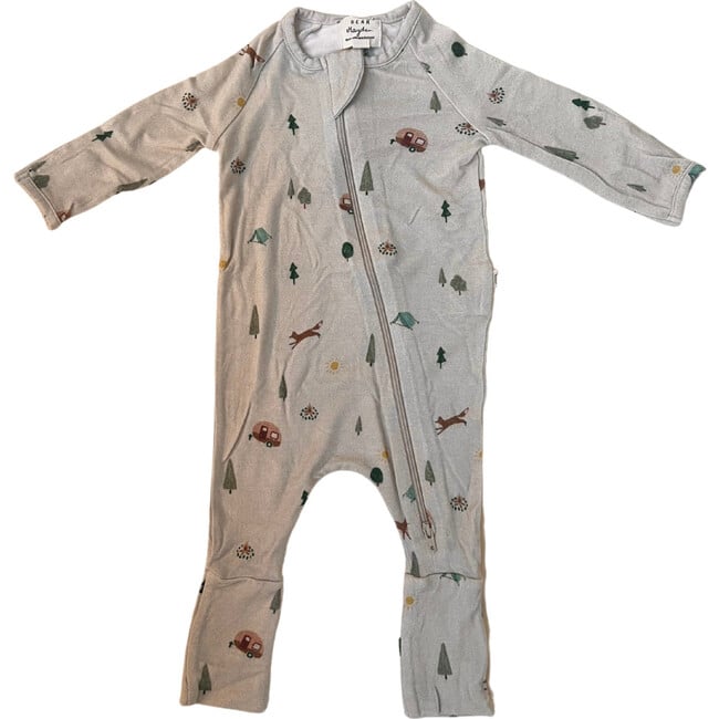 Modal Convertible Footie Pajamas, Camping - Footie Pajamas - 1