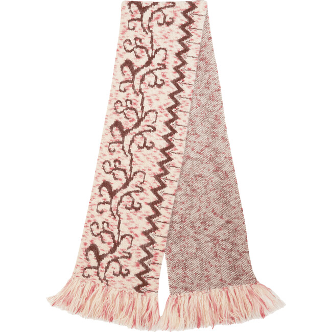 Women's Rae Knit Scarf, Taupe/Magenta/Burgundy Multi