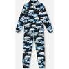 Two Piece Thermal Underwear Set, Black Printed Polar Bears - Loungewear - 1 - thumbnail