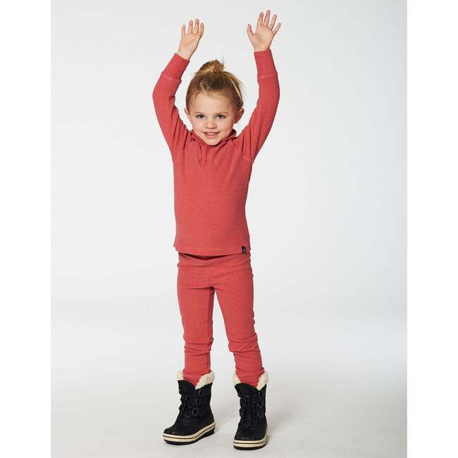 Two Piece Thermal Underwear Set, Coral - Loungewear - 2