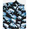 Two Piece Thermal Underwear Set, Black Printed Polar Bears - Loungewear - 4