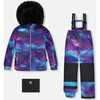 Two Piece Snowsuit, Printed Purple Aurora Borealis - Snowsuits - 1 - thumbnail