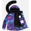 Two Piece Snowsuit, Printed Purple Aurora Borealis - Snowsuits - 2