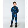 Two Piece Thermal Underwear, Black Printed Storm - Loungewear - 4