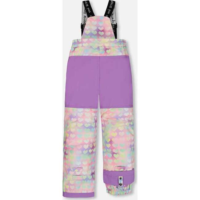 Two Piece Snowsuit, Lilac Printed Hearts - Snowsuits - 5