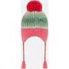 Peruvian Knit Hat, Pink And Gradient Green - Hats - 3