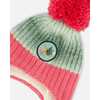 Peruvian Knit Hat, Pink And Gradient Green - Hats - 4