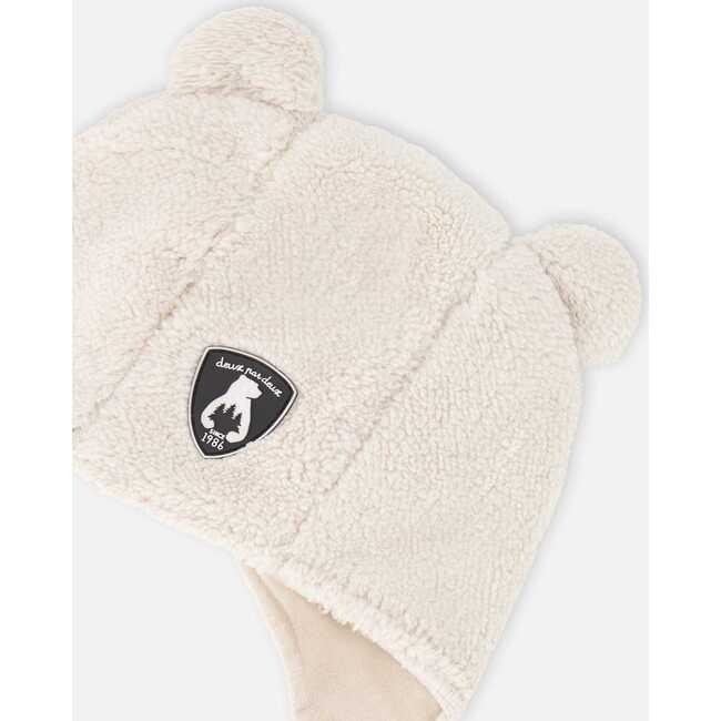 Sherpa Baby Hat, Offwhite - Hats - 4