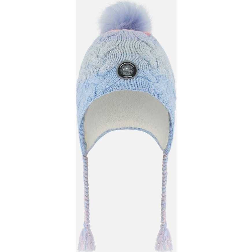 Peruvian Knit Hat, Air Blue And Light Pink - Hats - 1