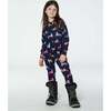 One Piece Thermal Underwear, Navy Printed Unicorn - Loungewear - 2