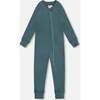 One Piece Thermal Underwear, Pine Green - Loungewear - 1 - thumbnail