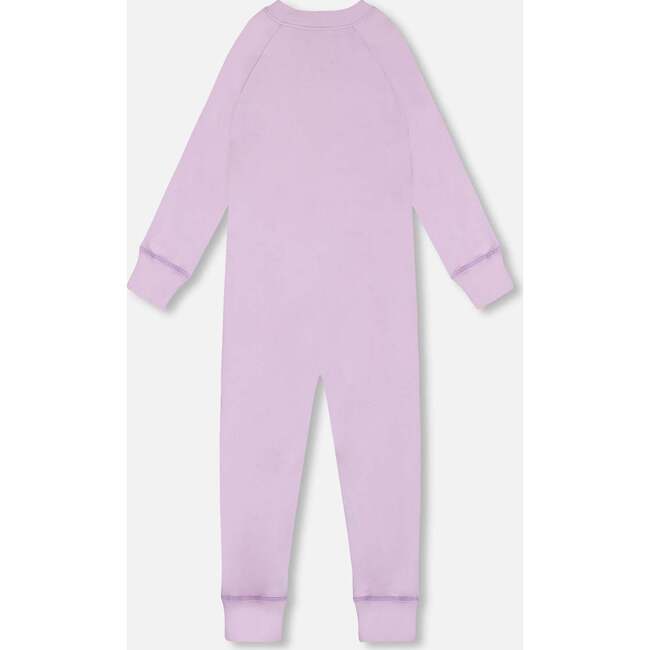 One Piece Thermal Underwear, Lilac - Loungewear - 2