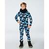 One Piece Thermal Underwear, Black Printed Polar Bears - Loungewear - 2