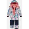 One Piece Snowsuit, Printed Pastel Watercolor - Snowsuits - 2