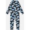 One Piece Thermal Underwear, Black Printed Polar Bears - Loungewear - 3