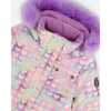 One Piece Snowsuit, Lilac Printed Hearts - Snowsuits - 4