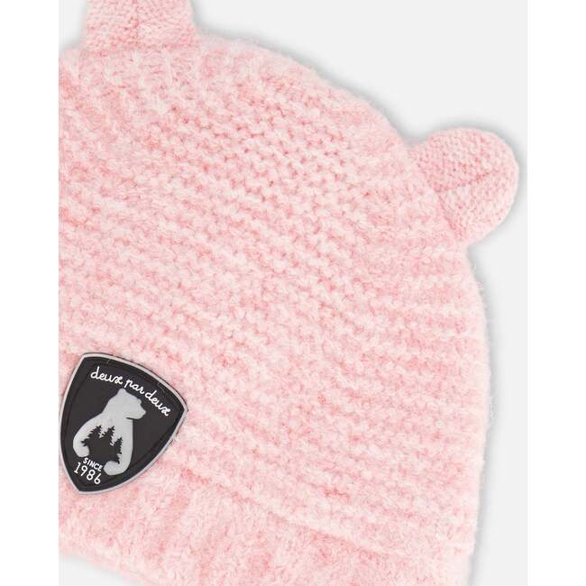 Knit Hat With Ears, Pink - Hats - 4