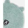 Knit Hat With Ears, Green - Hats - 3