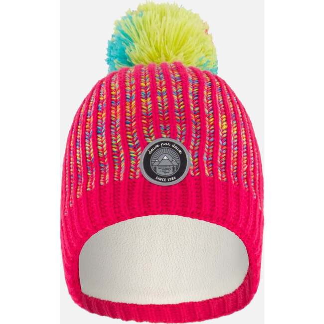 Knit Hat, Pink And Multicolor