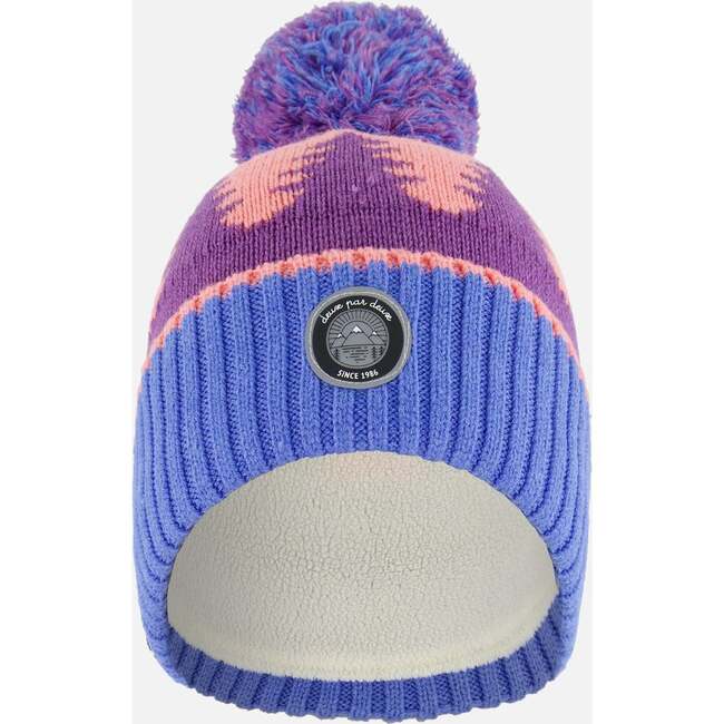 Knit Hat, Mauve Pine And Blue