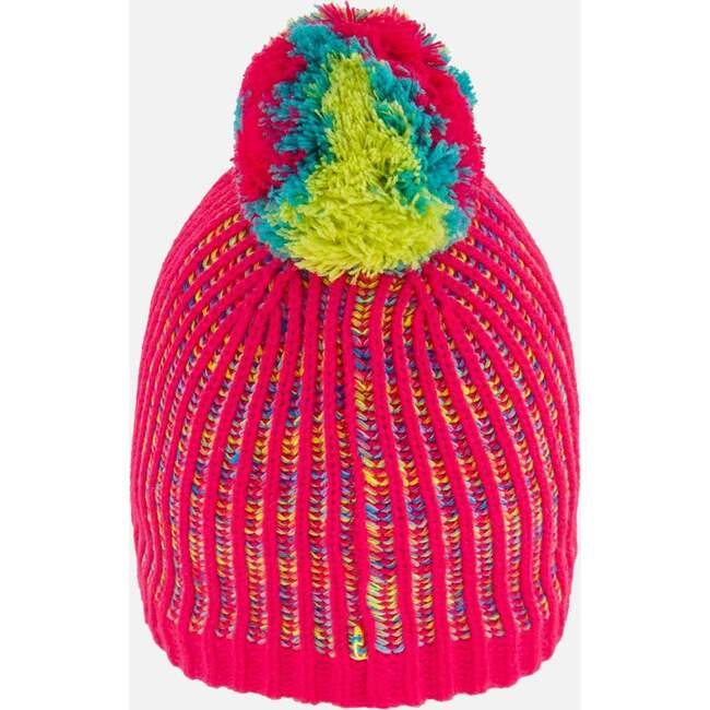 Knit Hat, Pink And Multicolor - Hats - 3