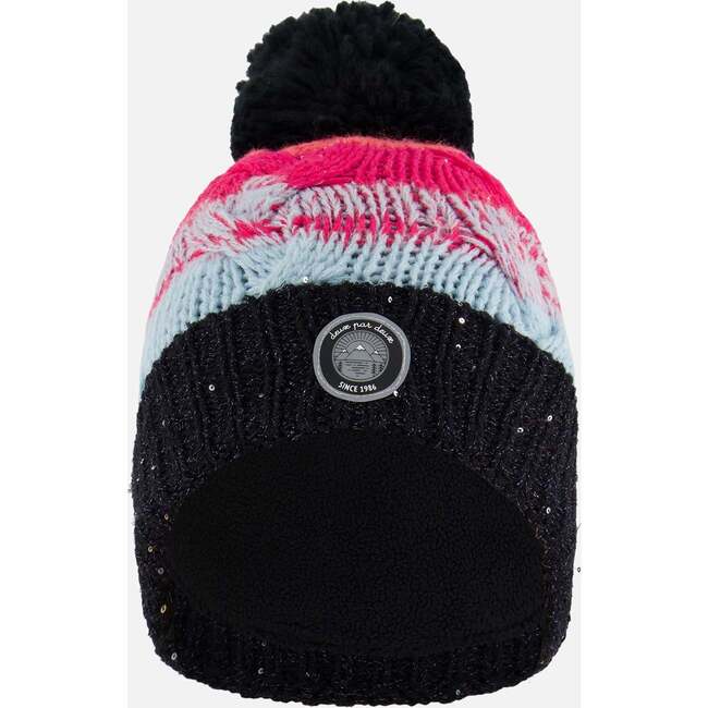 Knit Hat, Gradient Blue,Coral And Fuschia