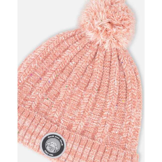 Knit Hat, Light Pink - Hats - 4