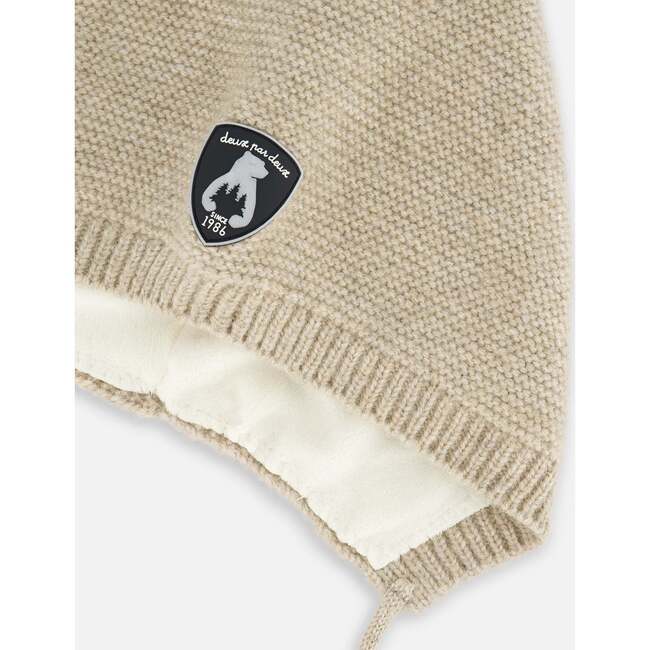 Baby Sherpa Blanket, Beige - Hats - 4