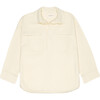 Women's Tribeca V-Neck Pocket Shirt, Vanilla Cream - Shirts - 1 - thumbnail