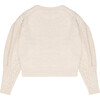 Women's Tibet Ribbed Round Neck Knit Jumper, Vanilla Cream - Sweaters - 2