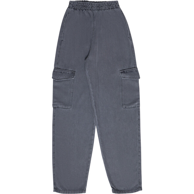 Women's Soho Elastic Waistband Cargo Pants, Mist Denim