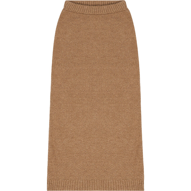 Women's Ottawa Elastic Waistband Skirt, Suede Camel